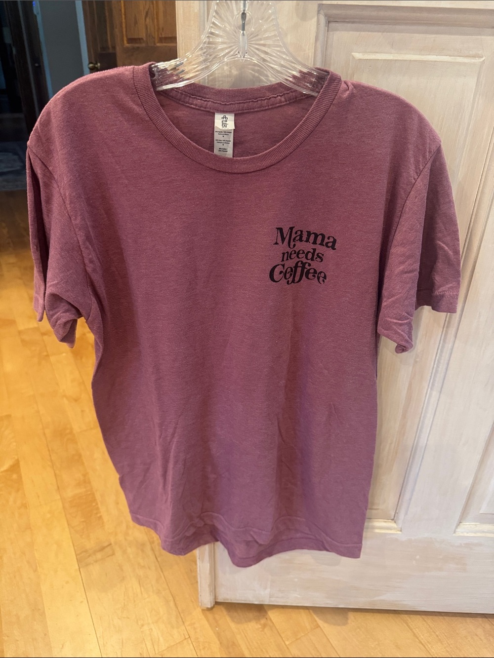 Tultex Mauve/Purple "Mama Needs Coffee" Short Sleeve Tee